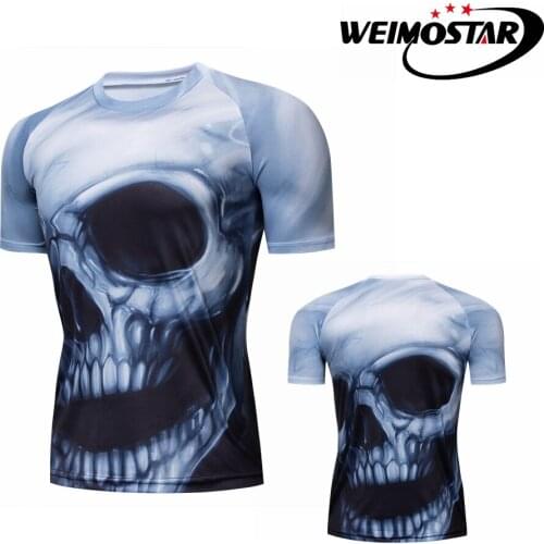 Bikes T-shirts Men Funny Skeleton Design Short Sleeve O-neck T-shirts cycling jerseys Summer Style Tops Tees