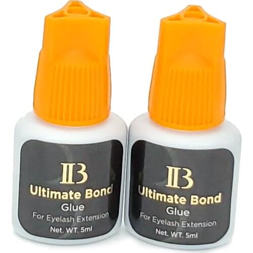 2pieces IB Ultimate bond Glue Eyelash Extensions holding time 5~6 weeks drying time 4~6 seconds 5ml Adhesive glue Free Shipping
