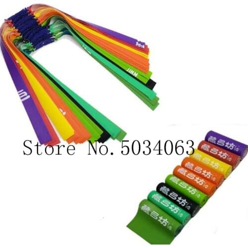 5pcs new slingshot rubber band slingshot double color natural latex flat elastic tube for tactical slingshot shooting 2020