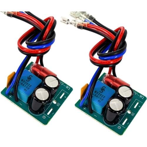 60W 2 Way Crossover Board Treble Bass Frequency Divider 2800Hz-3200Hz Speaker Filter Tweeter Bass Crossover 2-4 Inch Speaker 2PC