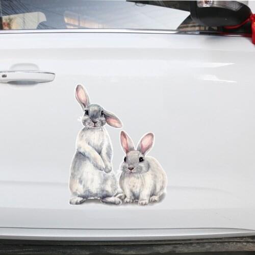 Watercolor animal decoration car stickers rabbit fox bird vinyl fun fashion modified car stickers car accessories