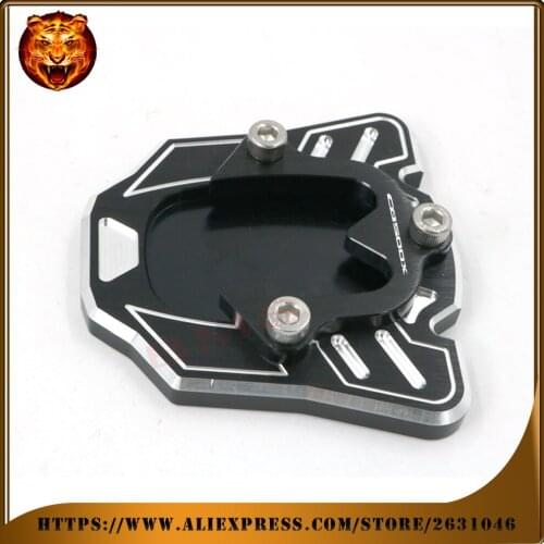Motorcycle foot Side Kickstand pad Stand Extension Support Plate For HONDA CB500X CB500 13 14 15 2016 free shipping with logo