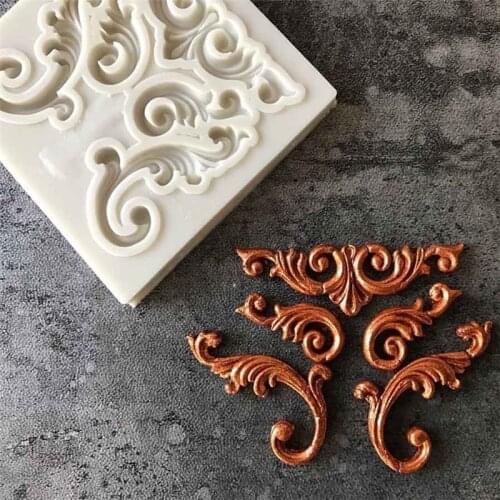 European Decorating Fondant Cake Silicone Mold Candy Biscuits Molds Chocolate Cake Mould DIY Cartoon Kitchen Baking Tools