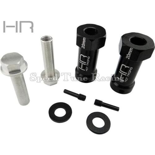 Hot Racing 20mm wheel extensions with 12mm hex for Axial Scx10, SCX 2 Wraith