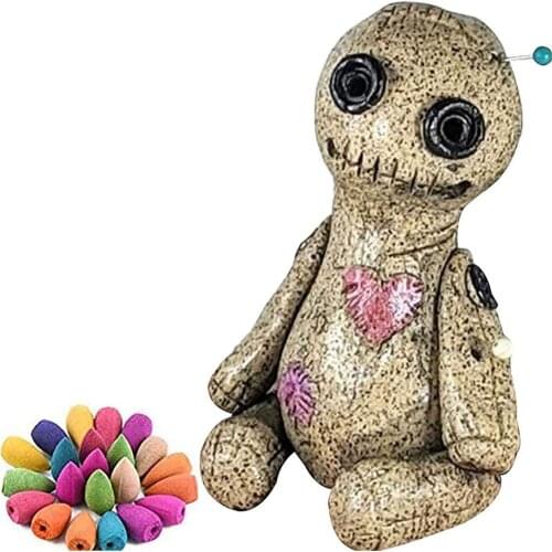 Resin Handmade Cartoon Doll Incense Burner Sprayable Props Censer Backflow Incense Holder Waterfall Incense Burner