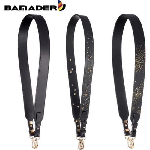 BAMADER Bag Strap Leather Shoulder Bag Strap Fashion Women Handbag Accessory Designer Bag Strap Stars Firework Shoulder Strap