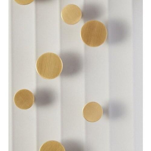 Round Brass Dresser Knobs Drawer Pulls Handles Desk Drawer Cabinet Door Knob Handle Antique Rustic Kitchen Hardware Pull