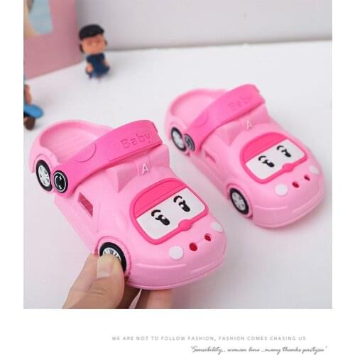 Summer Baby Boy Girl Beach Cow Sandals Children PVC 17-22 1.5-3.5Years Pink Yellow Blue YP17