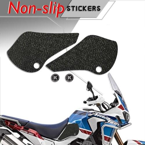 Motorcycle tank grip fuel tank traction pad side knee grip friction protector sticker for HONDA 18 AFRICA TWIN ADVENTURE SPORT