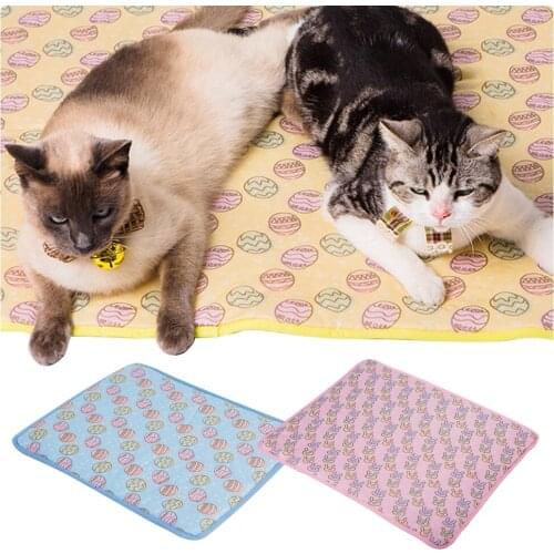 Dog Cooling Mat Washable Summer Cooling Pad Mat for Dogs Cat Breathable Pet Dog Bed Dogs Car Seat Cover Small Dog House Supplies