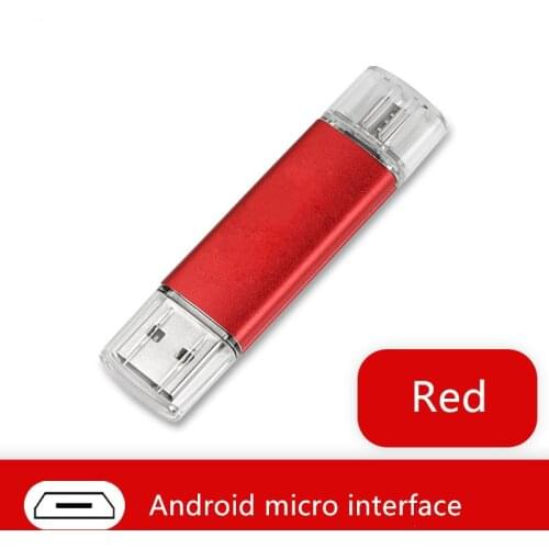 2 in 1 otg usb flash16GB 32GB 64GB Usb Flash Drive for phone memory stick Pendrive for Android micro interface usb flash drive