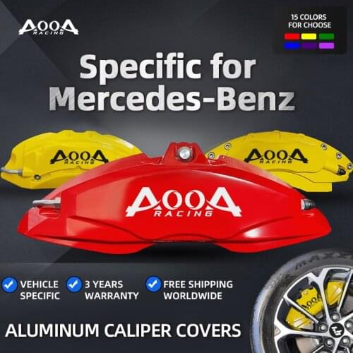 A Pair Aluminum Car Carliper Cover For Mercede-Benz