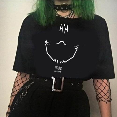 Jujutsu Kaisen Tshirts Unisex Casual Loose Shirts Japanese Anime Tee Short