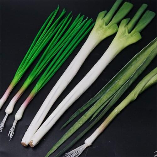Restaurant store shop decoration garlic bolt spring onions scallion green Chinese onion shallot fake artificial vegetables model