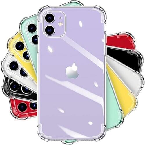 Luxury Shockproof Silicone Phone Cases For iPhone 11 Pro X XR XS MAX 6 6S 5S 7 8 Plus 11 Case Transparent Protection Back Cover