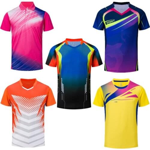 Tennis T Shirt For Men Women Sportswear, Quick Dry Tennis Top Shirts Clothes , Girls Badminton T-Shirt Clothing, Male Table Kits