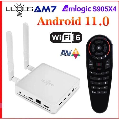 In Stock AM7 Amlogic S905X4 Smart Android 11 TV Box DDR4 4GB RAM 32GB ROM WiFi 6 1000M LAN Bluetooth 5.0 4K HD Media Player