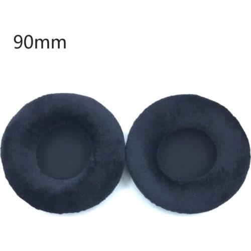 1 Pair Velvet Earmuff Ear Cushion Pads 70mm 60mm-110mm For Earphone Headphones X3UB