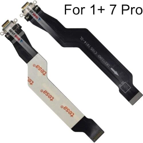 1pcs USB Charger Port Dock Connector Charging Data Flex Cable Replacement Parts For One Plus 7 Pro