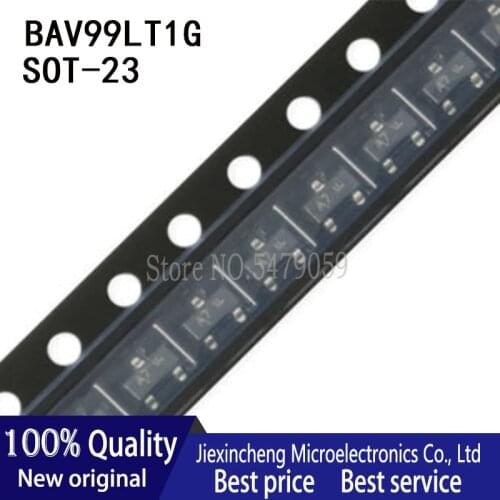 100PCS BAV99 A7 BAV99LT1G SOT23 0.2A 70V Switching diode New original