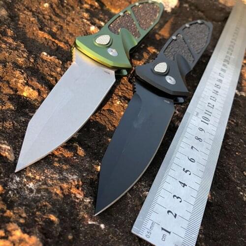 2020 New tactical self-defense microtechnology USA SOCOM ELITE AUTO 021 folding knife aluminum knife pocket survival outdoor cam
