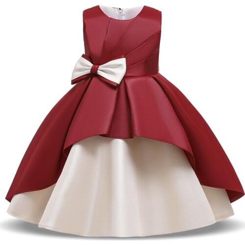 2021 Winter Ceremony Girls Dresses For Party And Wedding Girl Evening Dress Kids Childrens Clothing Pegeant Princess Dress