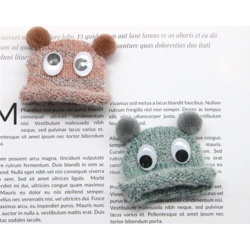 4Pcs Knitting Crochet Pompons Mini Hats DIY Craft Kids Hair Headwear Toys Jewelry Accessories Material Ornaments Cute Small Caps