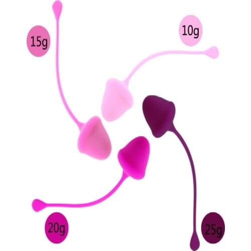 4pcs/set Women Female Silicone Kegel Ball Pelvic Exerciser Vaginal Tightening Weight Ben Wa Ball Vaginal Ball adult sex toy