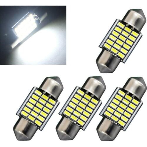 Dome Lights Bulbs Interior LED Lamps License Plate Lighting Map 31MM 4pcs