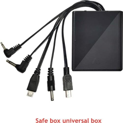 Safety Box Emergency External Universal Power Box Backup Battery Case Charger 2.5/3.5mm Plug