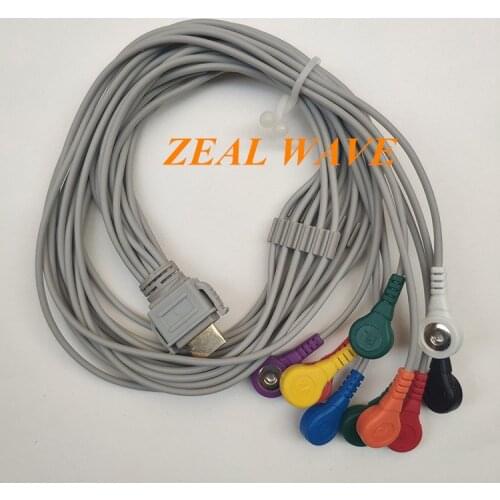 Bangjian Holter Lead Line Cardiac Lead Line 12 Leads