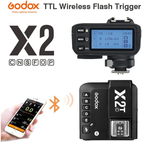 Godox X2T-C X2T-N X2T-S X2T-F X2T-O X2T-P TTL 1/8000s HSS Wireless Flash Trigger Transmitter for Canon Nikon Sony Fuji Olympus