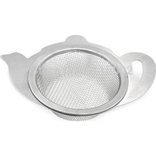 Stainless Steel Tea Strainer with Handle Mesh Infuser Container Holder for Teapot Mugs Cups Loose Tea Brewing Tools