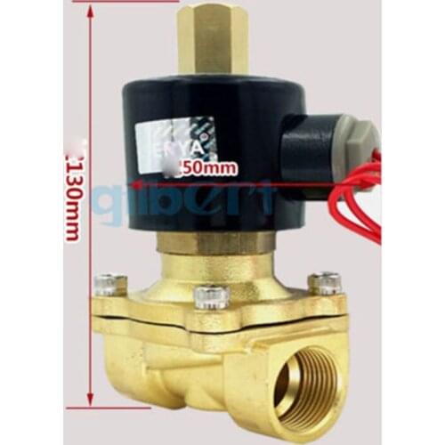 DC12/24V AC110/220V 3/4" BSPP 18W Normally Open Flow Pore 20mm Brass Gas Oil Water Solenoid Valve