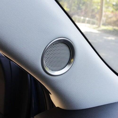 For Mazda CX-5 CX5 2020 2019 2018 speaker Sound ring Trim Cover stainless steel decoration interior mouldings accessories
