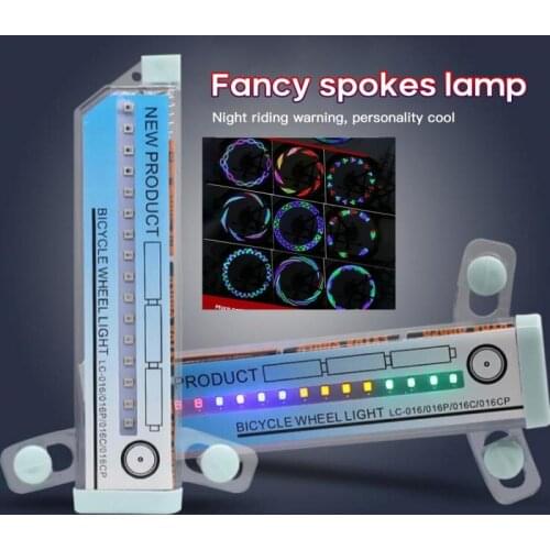 Double Sided Bike Wheel Light 32 LED Knight Mountain Bike Wheel Light Spoke Lights Warning Light Tire Signal Reflect Lights