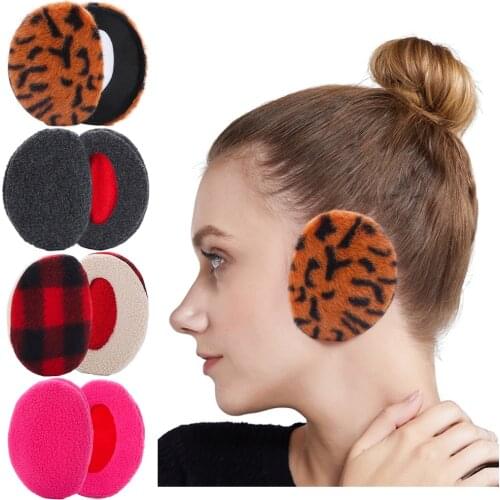 1 Pair Bandless Fleece Earmuffs Thick Winter Warm Ear Covers Cold Weather Outdoor Windproof Ear Warmer Ear Muffs For Men Women