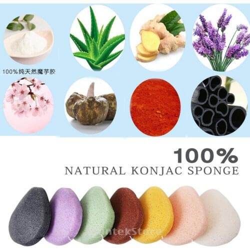 Face Makeup Sponge Konjac Blusher Smooth Cleaning Pads Gently Massage and Exfoliation Facial Powder Remover Puff