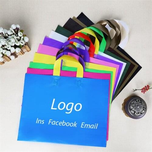 Custom Packaging Bags Wholesale Promotion Resealable Biodegradable Plastic Bag with Handle 15.7"*11.8* 4"(40x30+10cm)