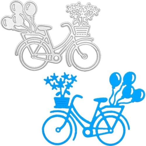 Julyarts Bike Ballon Manualidades Scrapbook New Dies Diary Decoration Stencil Embossing Template DIY Greeting Card Handmade