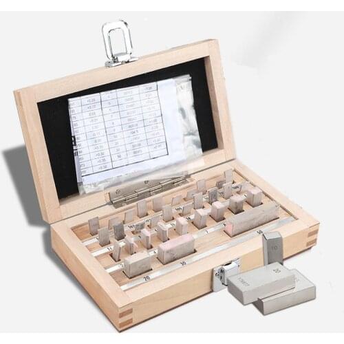 Hot sale SHAHE 32Pcs/Set 1 grade 0 grade Inspection Block Gauge test Caliper Micrometer Calibration Measurement Instruments