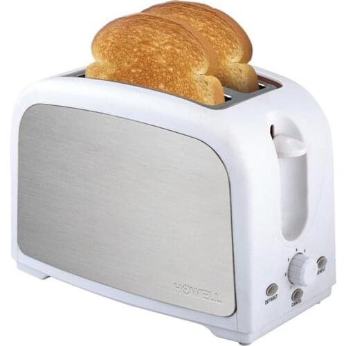 Multifunctional toaster with automatic ejection of slices, heating and defrosting function and power 750 Watt