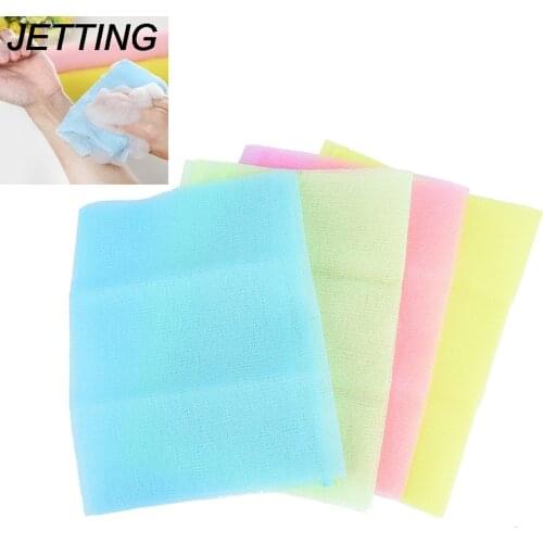 New Nylon Japanese Exfoliating Beauty Skin Bath Shower Wash Cloth Towel Back Scrub Body Cleaning Washing Sponges & Scrubbers