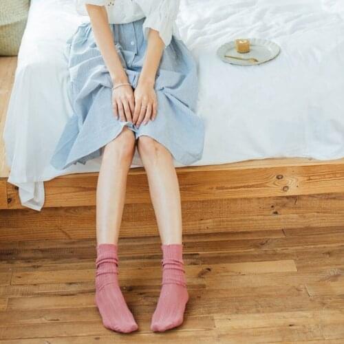 Japanese Kawaii Girls Long Sock Cute Socks Spring Summer Mesh Hollow Out Women Socks Solid Female Harajuku Retro Vintage