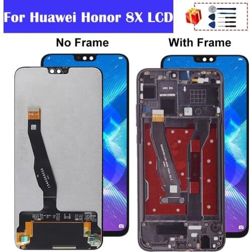 ORIGINAL 6.5" For Huawei Honor 8X LCD Touch Screen Digitizer Assembly + Frame for Honor 8 X Display Replace JSN-L21 L42