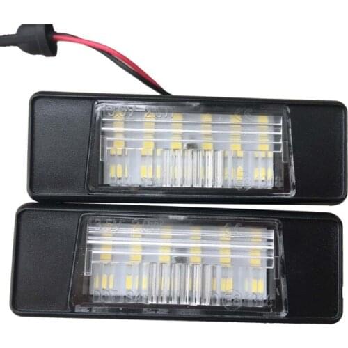2pcs Car Rear LED Number License Plate Light Lamp for X-Trail JUKE Qashqai Versa NV200