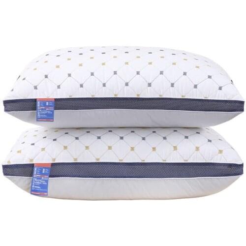Soft Pillows for Hotel for Home Bedroom Bedding Breathable Pillow Hilton Wash 3D Down Pillow Cor Healthcare Comfortable Kids