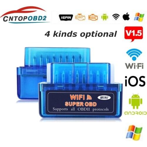 OBD2 Scanner ELM327 V1.5 Auto Diagnostic Tool Elm 327 WIFI/Bluetooth V1.5 For Android/Ios/PC For All OBDII Protocol Code Reader
