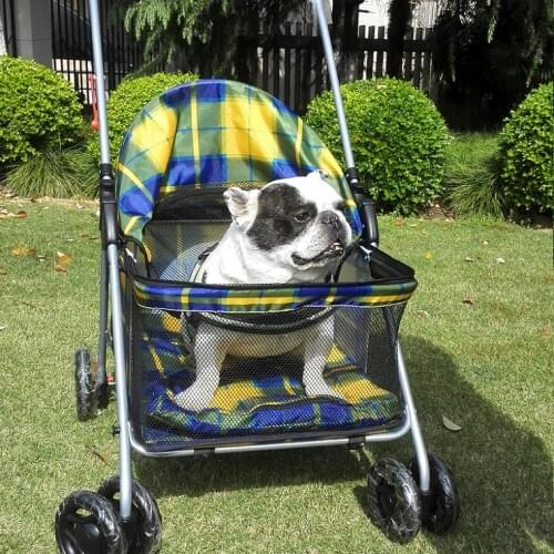 1minute to install simle folding pet stroller large space breathable dog strollers safe and reliable dog carrier for large dogs