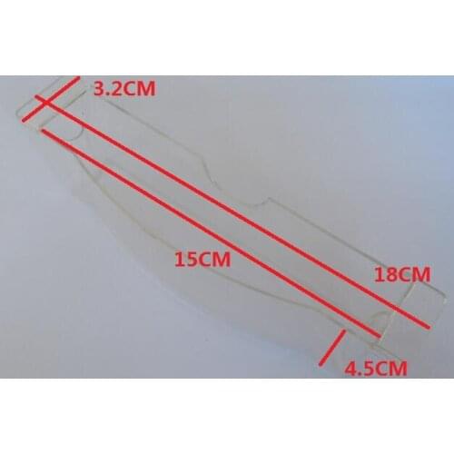Range Hood Parts Universal plastic transparent case for oil collection 18X3cm